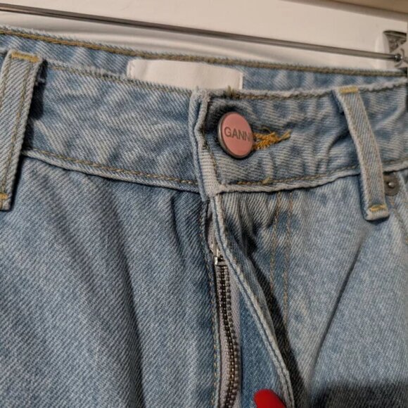 NWT GANNI | Betzy Bootcut Jeans In Light blue stone wash - Picture 4 of 13